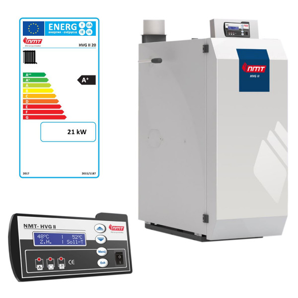 NMT HVG-II 20 Scheitholzkessel Holzvergaser Kessel 21 kW inkl. Standardsteuerung