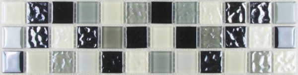 Mosaik Mato Grosso Glas Naturstein Metall Bordüre 29,5 x 7,5 x 0,8 cm 