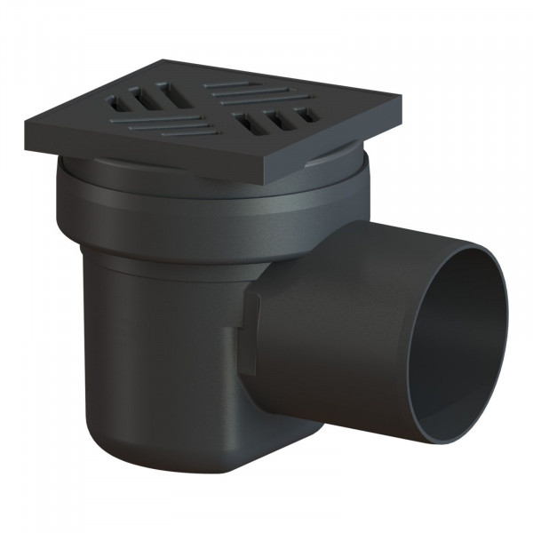 Kessel Kellerablauf DN100 mit Geruchsverschluss Schwarz 36501