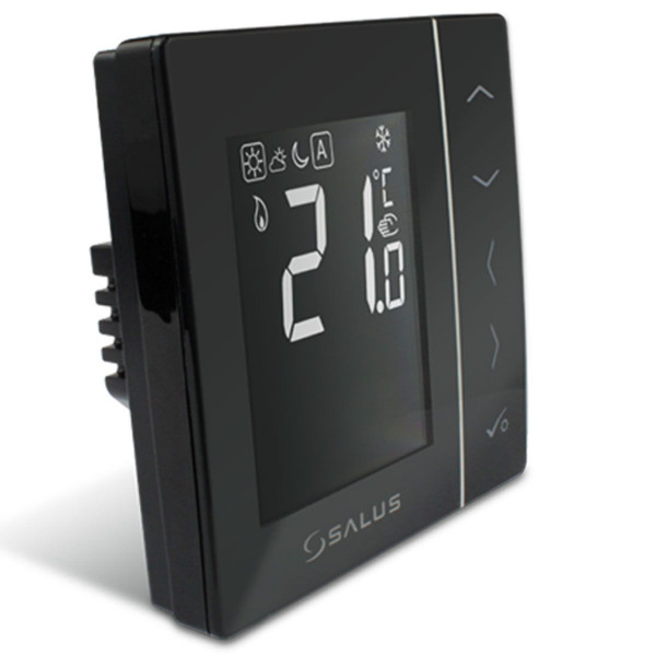 Salus VS35B digitaler Raumthermostat 112646 Schwarz 230 Volt