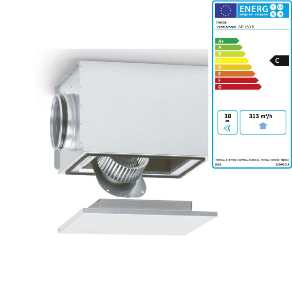 Helios Silentbox 09508 Radialrohrventilator SB 160 B schallgedämpft 1 PH