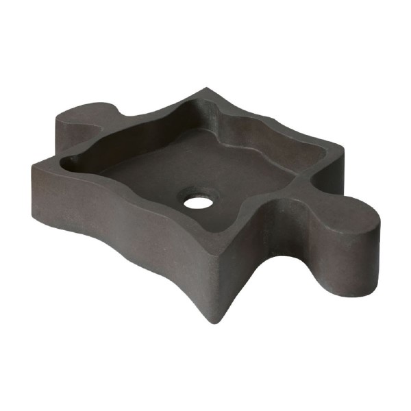 IMSO Puzzle Basalto Nero Aufsatzwaschbecken ISTURPUNE ca. 60,5x42x10 cm Basalt-Waschtisch