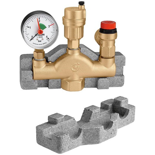 Caleffi Kesselsicherheitsgruppe Serie 302 inkl. Isolierung SVE 1" 50 kW 3bar 302631