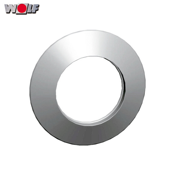 Wolf Rosette DN100 2651735 Außenwand, rund und weiß, aus Polypropylen