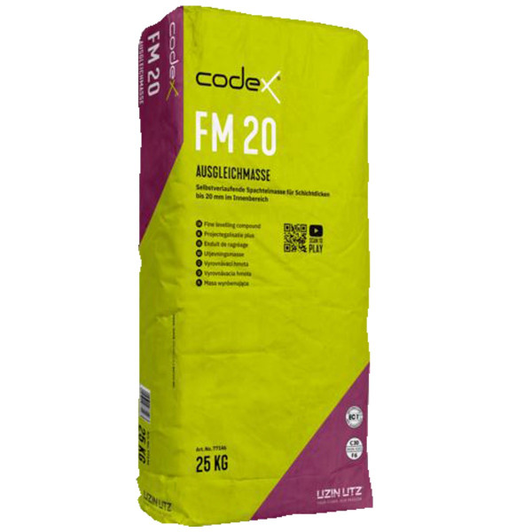 codex FM 20 Feinspachtelmasse 77146 Selbstverlaufende Ausgleichsmasse
