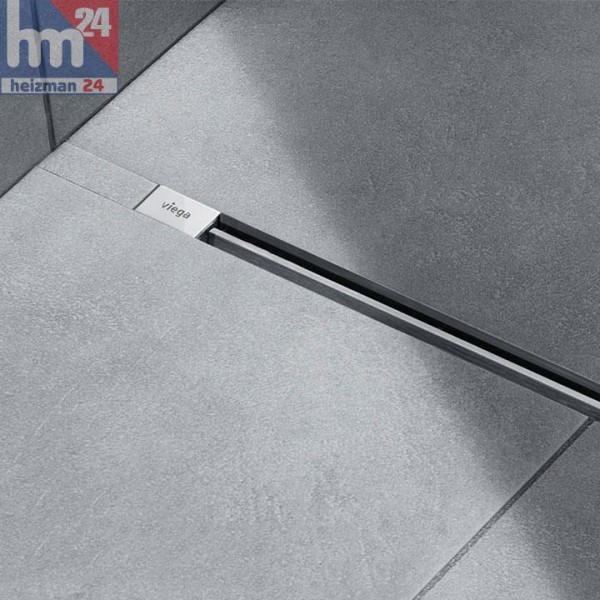 Viega Komplettset Advantix Vario ablängbare Duschrinne 686277 inkl. Stegrost Visign SR2 glanz 686291