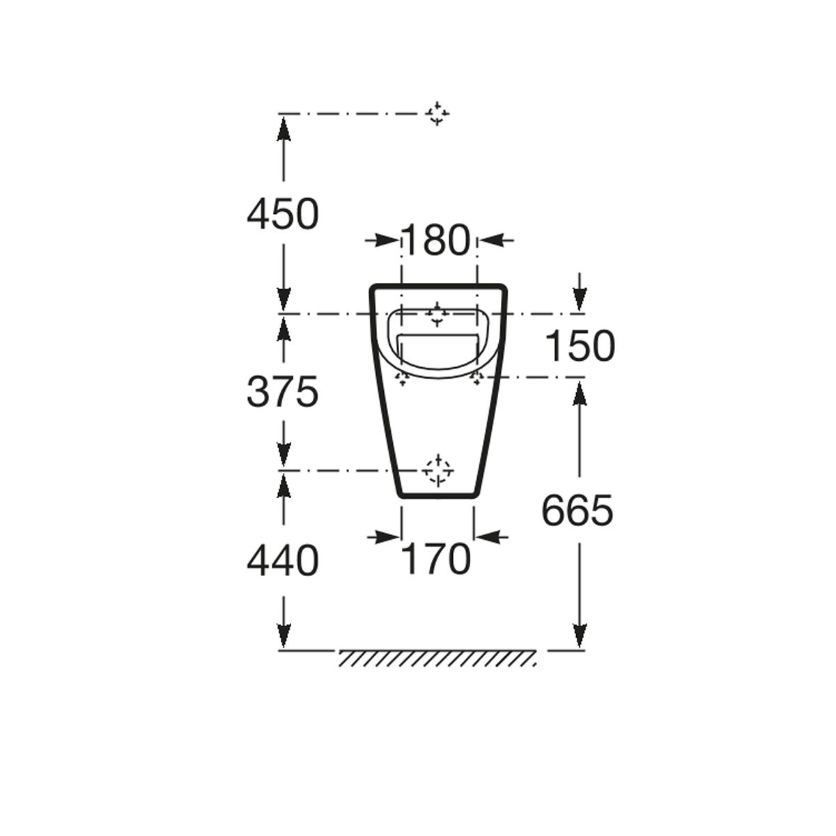 Komplett Set Geberit Duofix Basic mit Urinalsteuerung HyBasic