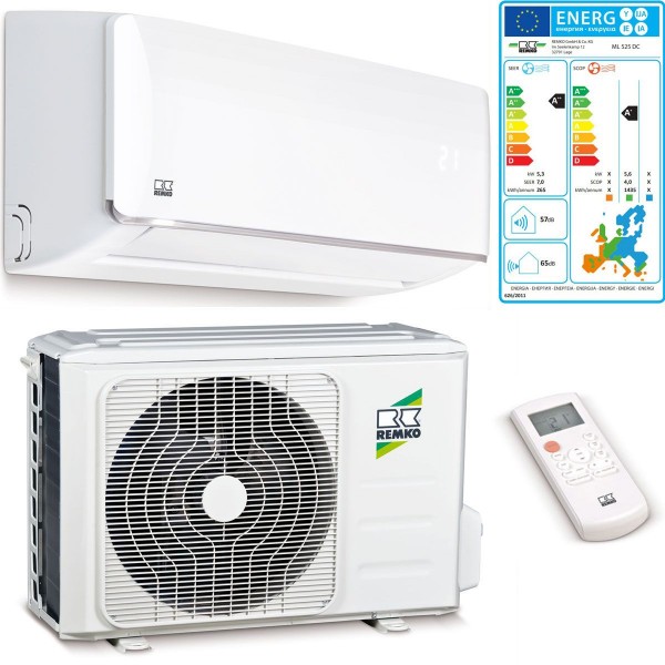 Remko Malaga ML 525 DC Klima Paket Klimaanlage 5,3kW Mono Split 1635525 Innen- u. Außengerät