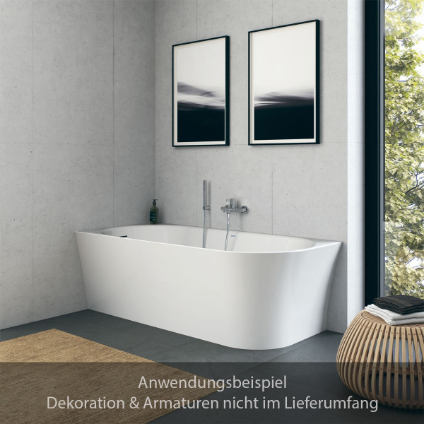 Duravit DuraSenja Ecke links Oval Badewanne 150x75 cm Weiß 700576000000000