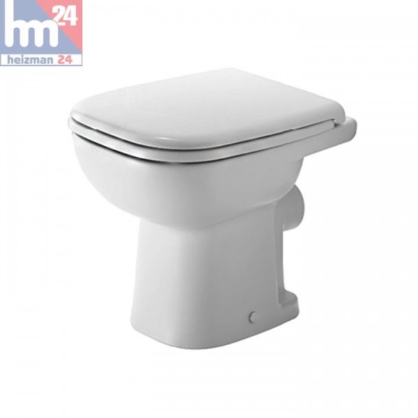 Duravit D-Code Standflachspül-WC 2109090000 inkl. WC-Sitz optional mit SoftClose