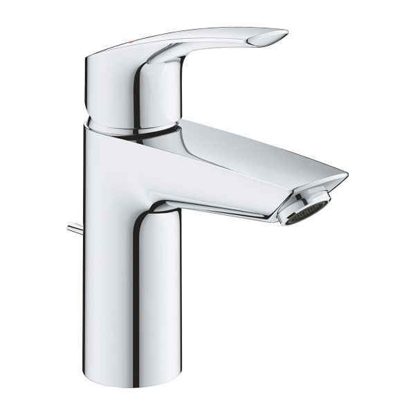 Grohe Eurosmart Einhand Waschtischarmatur S-Size mit Hybrid-Zugst.-Ablaufgarnitur 23456003 Chrom