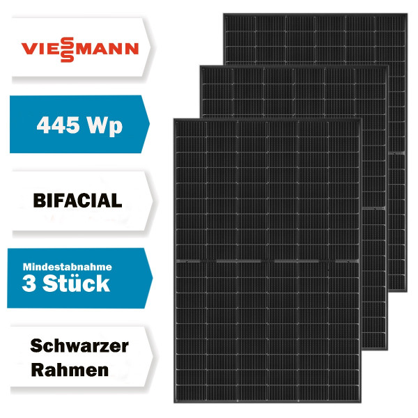 Viessmann Vitovolt 300-DG M445 HC blackframe Solarmodul Photovoltaik 445 Watt 7994982