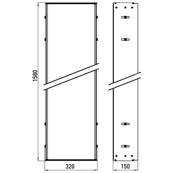 EMCO Asis Module 2.0 Einbaurahmen für Schrank Modul Unterputzmodul 972000011