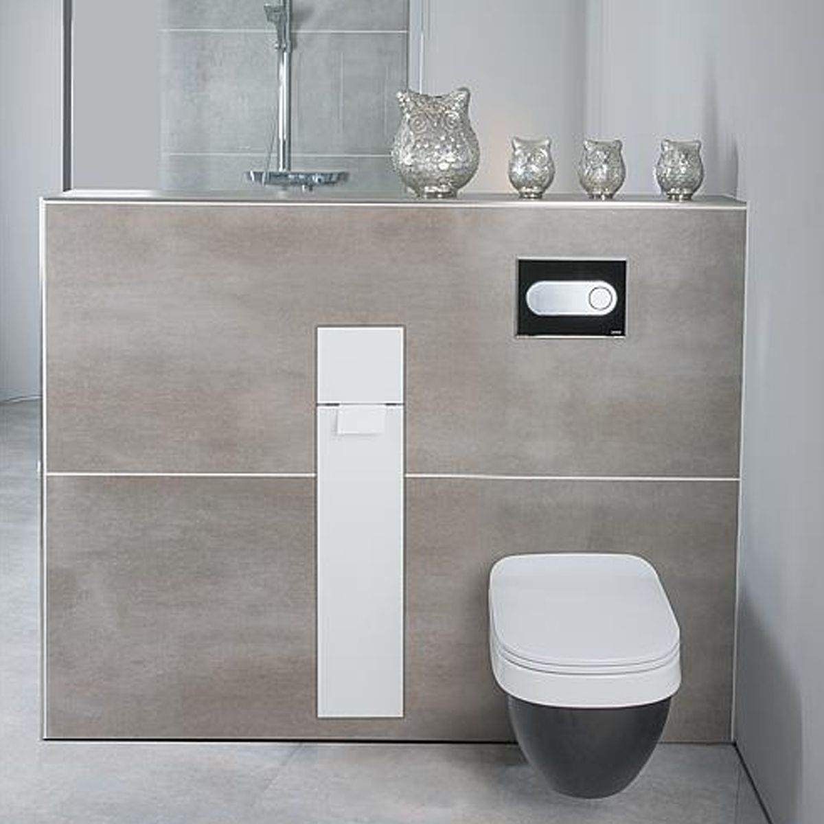 WC-Modul 9398679 Unterputz 180x825 mm Weiß u. Grau links 