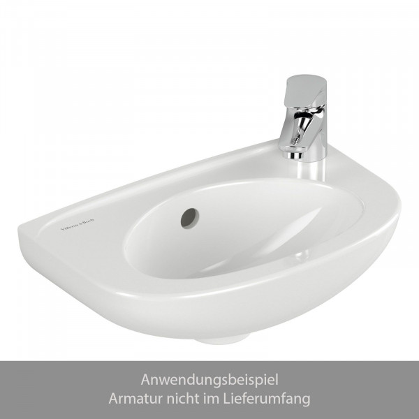 Villeroy & Boch Handwaschbecken Newo Armatur rechts 400 x 250 mm 43944R01