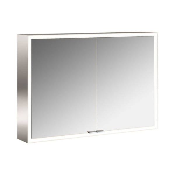 EMCO Lichtspiegelschrank prime 1000 mm Aufputzmodell Rückwand weiß 949705183