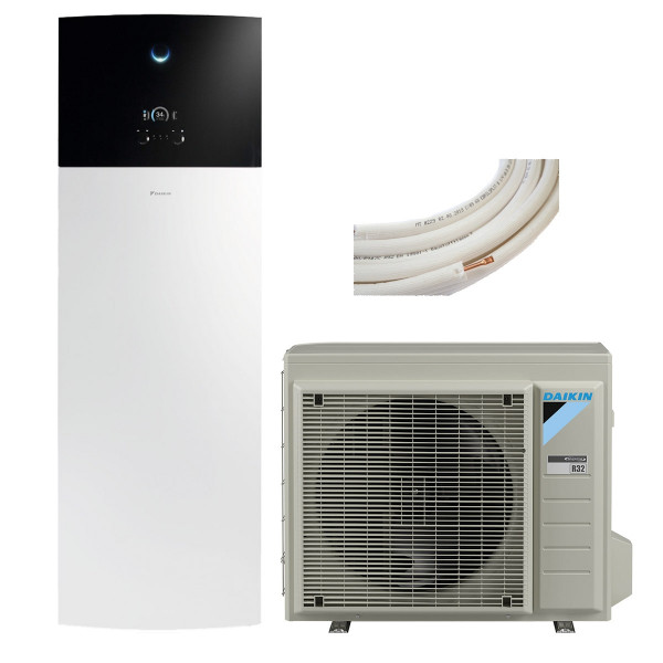 Daikin Split-Wärmepumpe Altherma 3 R F 4 kW Bi-Zone mit integriertem 180 L Speicher