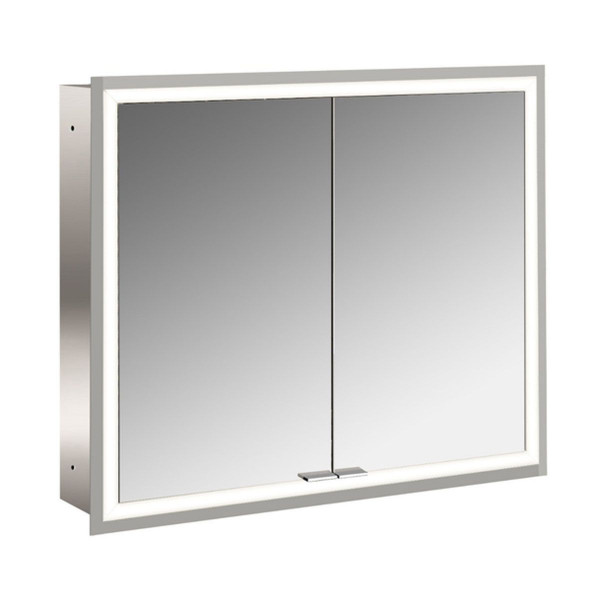 EMCO Lichtspiegelschrank prime 800 mm Unterputzmodell mit Lichtpaket Rückwand verspiegelt 949706072