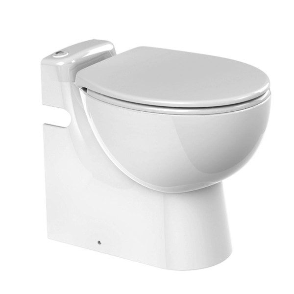 SFA Sanicompact Pro Keramik WC mit Hebeanlage 230 Volt und WC-Sitz mit Absenkautomatik 0011