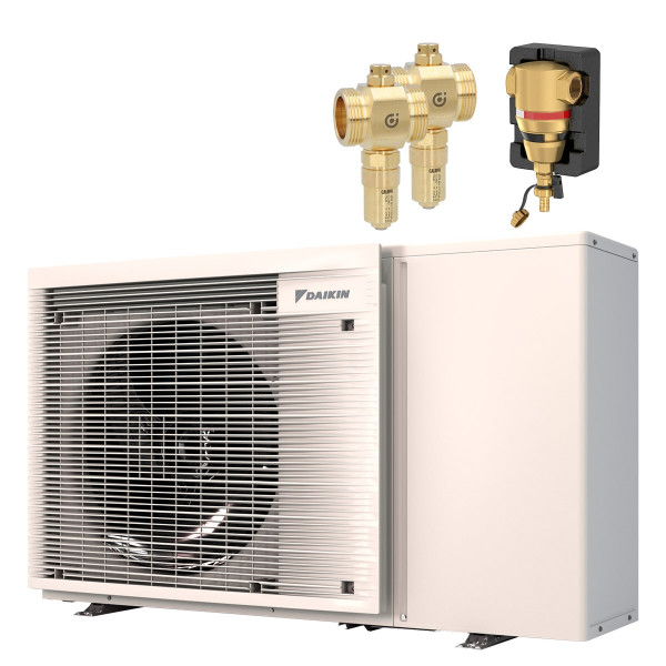 Daikin Altherma 3 M Wärmepumpen-Paket Monoblock 8 kW EBLA-08E3V3 inkl. Zubehör