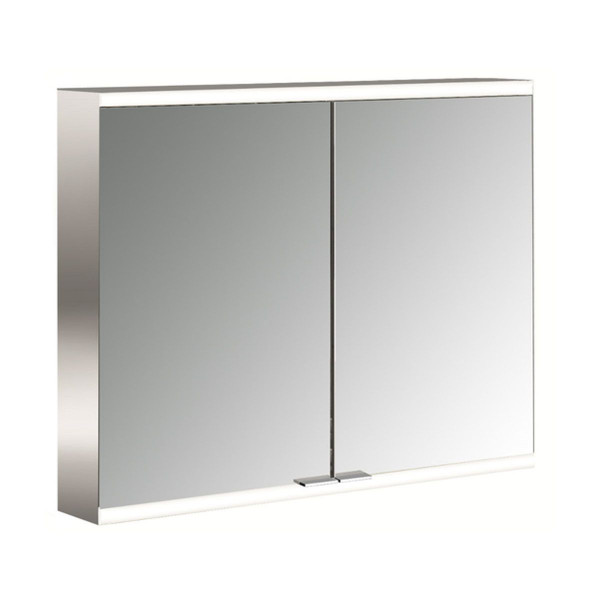 EMCO Lichtspiegelschrank prime 2 800 mm Aufputzmodell Rückwand weiß 949706124