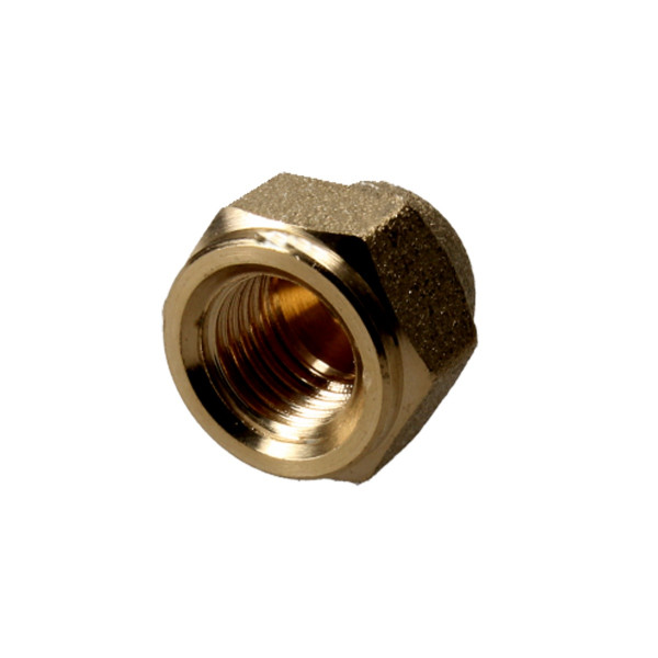 Bördel-Überwurfmutter für Klimaleitungen Kupferrohr 6 mm Gewinde 7/16"