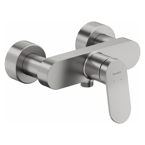 Duravit Wave Einhebel-Brausemischer Aufputz Edelstahl gebürstet WA4230000070