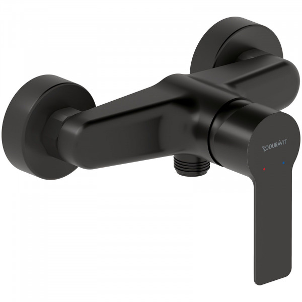 Duravit D-Code Einhebel-Brausemischer Schwarz Matt DC4230001046
