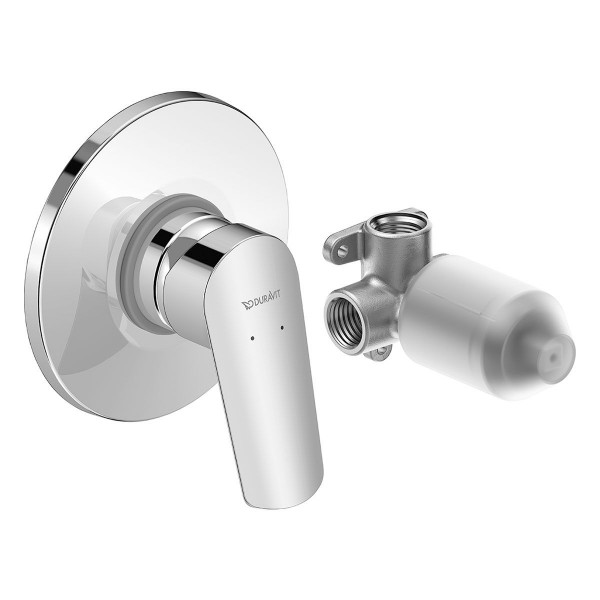 Duravit No.1 Einhebel-Brausemischer Unterputz-Set chrom N14210007010