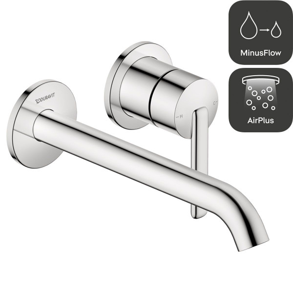 Duravit Balcoon Einhebel-Waschtischmischer Unterputz Chrom BA1070004010