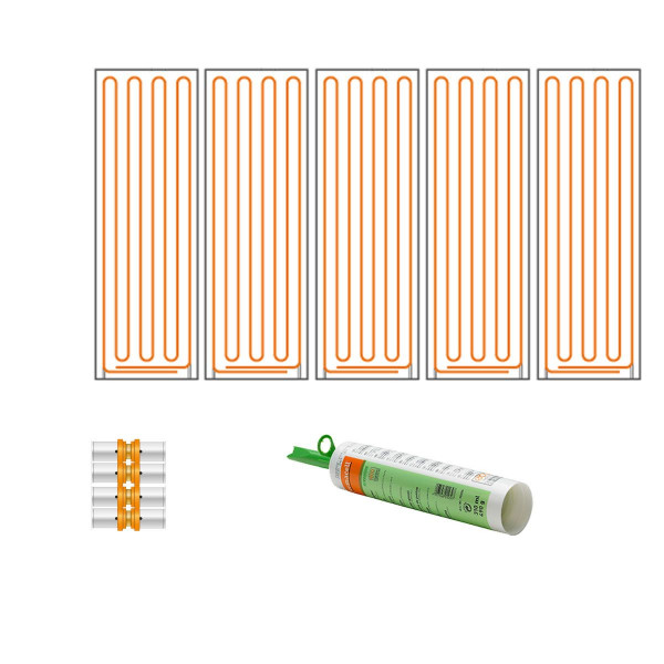 Variotherm Wandheizung Paket 6,25 m² ModulWand-Classic Trockenbau