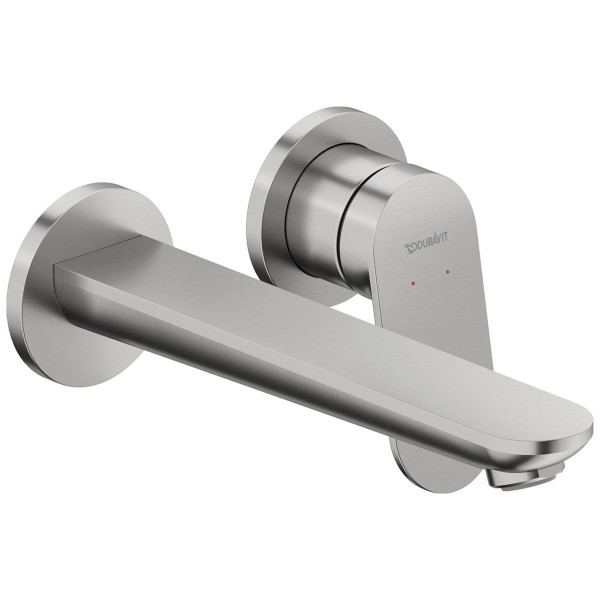 Duravit Wave Einhebel-Waschtischmischer Unterputz Edelstahl gebürstet WA1070004070