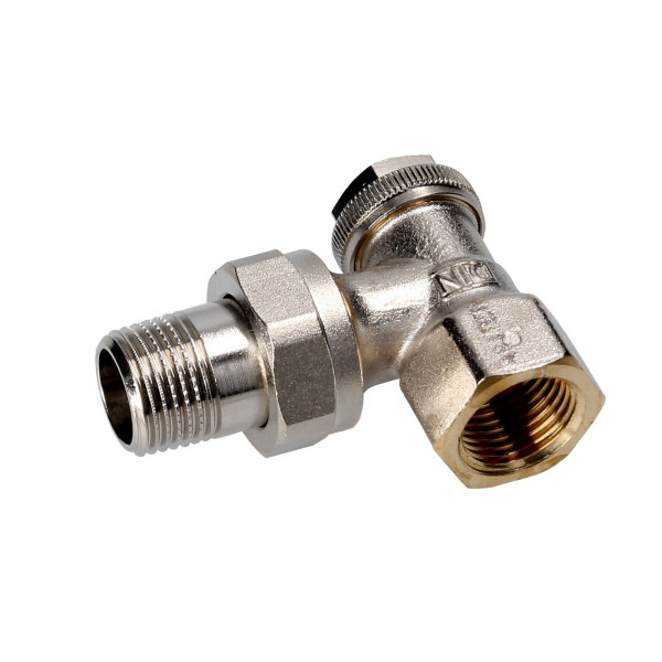 Viessmann Rücklaufverschraubung 58 mm R 1/2 Eckform mit Entleerung 9573915
