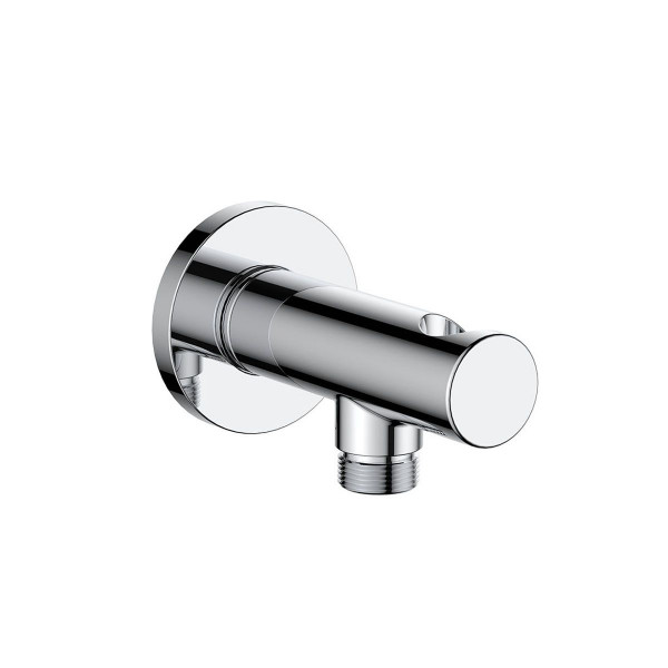 Avenarius Brause-Wandhalter 9006977010 chrom rund mit integriertem Brauseanschluss