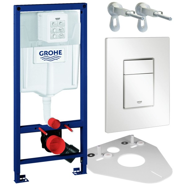 Grohe Set Rapid SL 39863000 WC Vorwandelement 113cm inkl. Winkel u. Skate Cosmopolitan Weiß