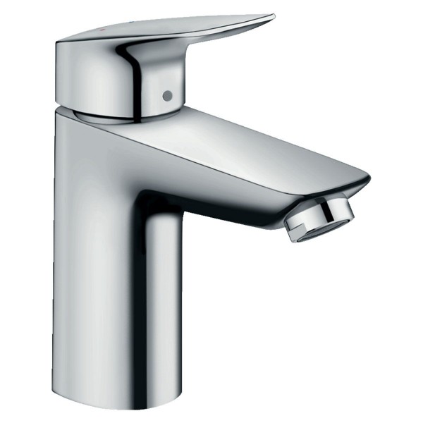 Hansgrohe Einhebel-Waschtischarmatur Logis 100 mit Push-Open Ablaufgarnitur 71107000