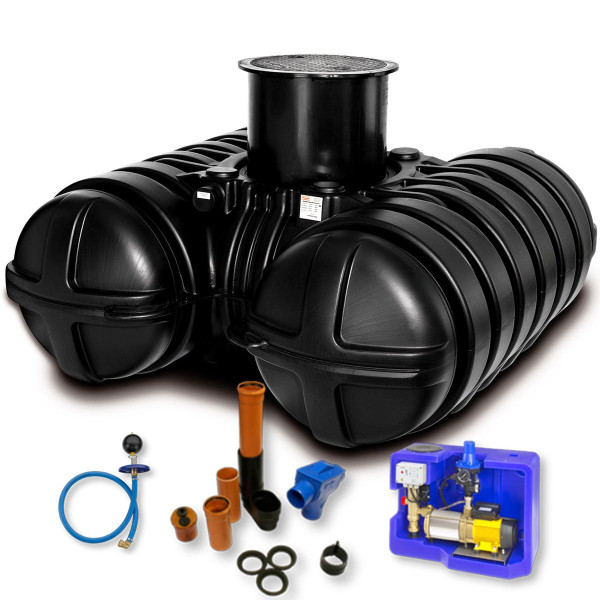 Roth Paket Haustechnik I Twinbloc 3500L Regenwassertank inkl. Pumpmodul 1135006032
