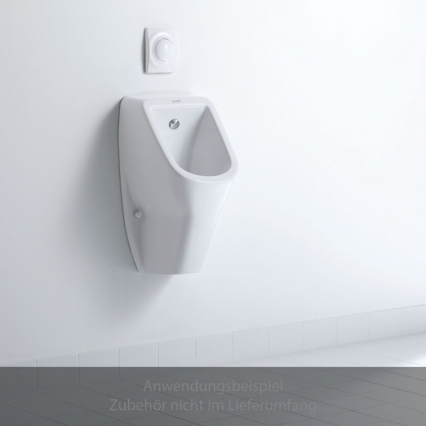 Duravit D-Code Urinal spülrandlos / rimless ohne Fliege mit Zulauf von hinten 0829300000
