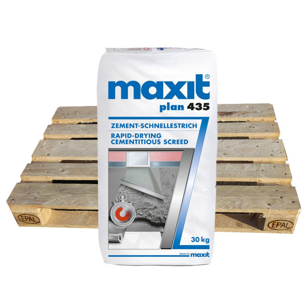 maxit plan 435 Zement-Schnellestrich 42 x 30kg frühe Belegereife 1260 kg nur Abholung
