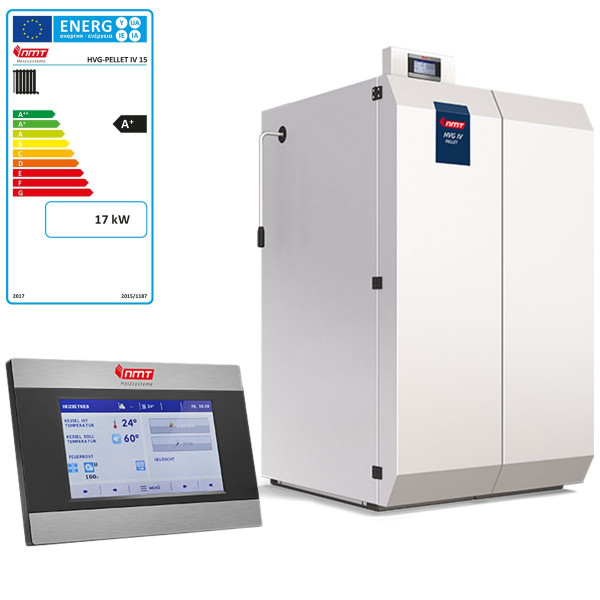NMT HVGP-IV 15 Kombikessel Scheitholz und Pellet Kessel 17 kW inkl. Touchscreensteuerung