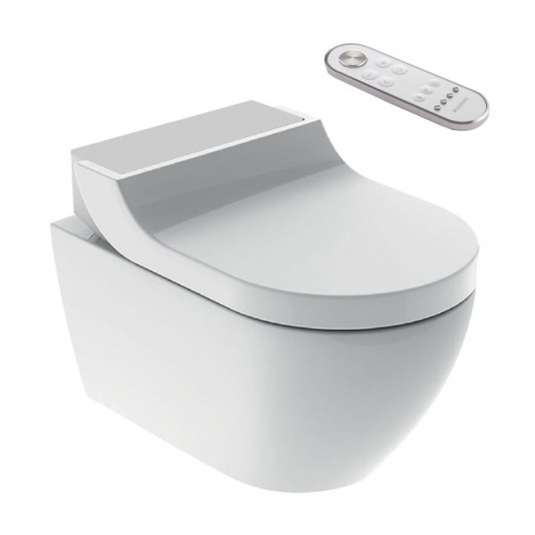 Geberit AquaClean Tuma Comfort Dusch-WC spülrandlos 146.290.FW.1 Edelstahl gebürstet