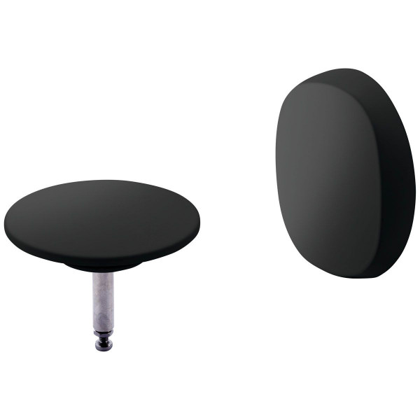 Duravit Ausstattungsset für Quadroval Überlaufgarnituren Schwarz Matt 792523000004600