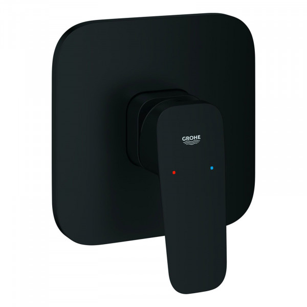 Grohe Cubeo Einhand-Brausebatterie Fertigmontageset Schwarz 1017772430