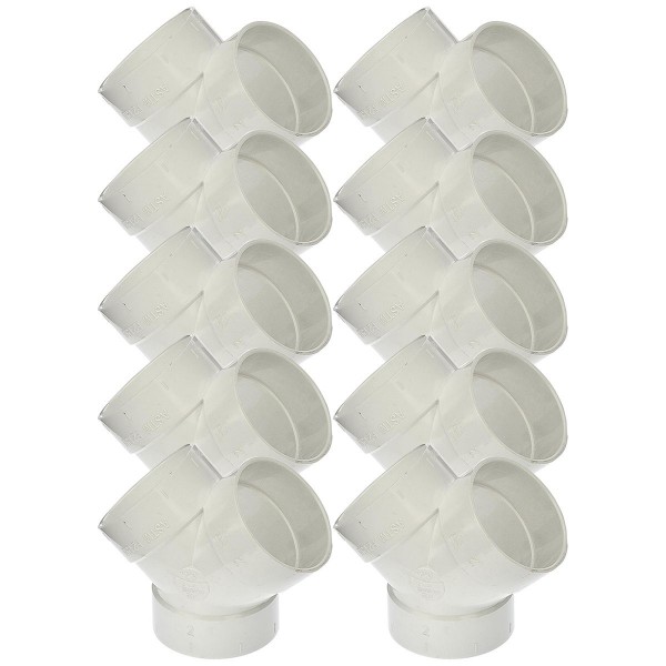 Rohr-Y-Abzweig Rohrabzweig aus Kunststoff 10 Stück für Saugleitung Zentralstaubsauger