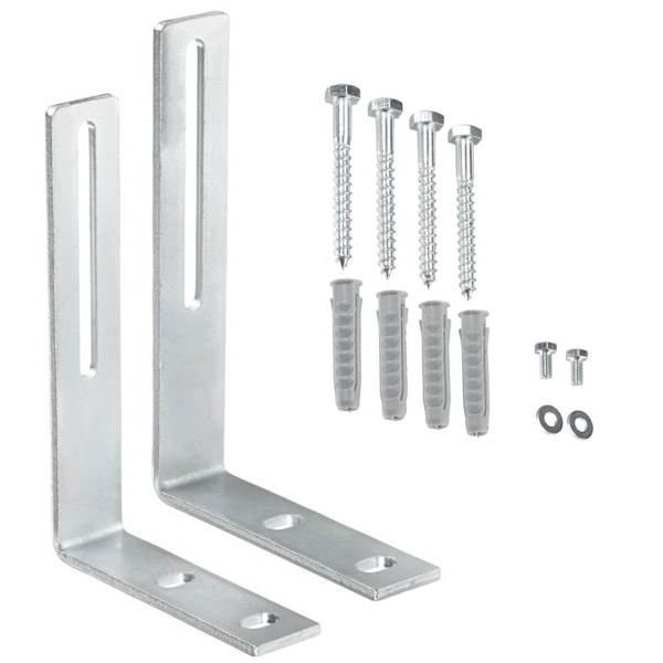 Wandhalter für Verteilerbalken mit 2 Heizkreisen Regumat DN25 Wandhalterung Befestigungs-Set