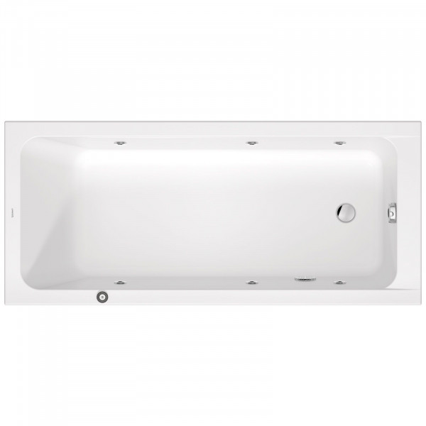 Duravit D-Code Whirlwanne 750x1700 mm aus Acryl 760671000JP1000 inkl. Jet Project