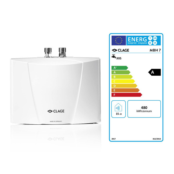 Clage Klein-Durchlauferhitzer MBH7 Untertischgerät druckfest 6,5 kW / 400 V 1500-16007