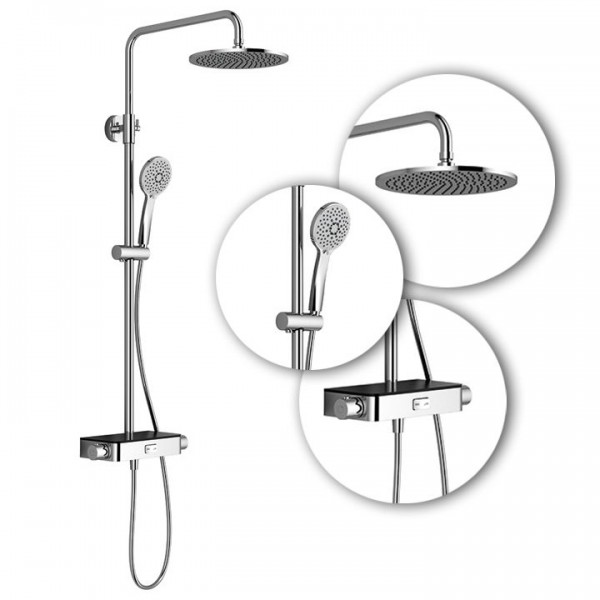 HSK Duschsystem AquaSwitch RS 200 inkl. Thermostatarmatur in 3 Farbtönen 1001900