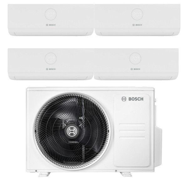 Bosch Set Klimaanlage 12,5 kW Multi-Split mit 4 x 2,6 kW CL3000iU inkl. Außengerät CL5000M 125/5 E