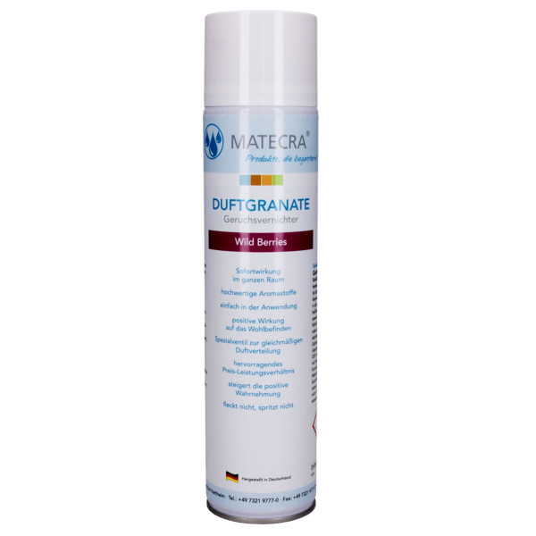 Matecra Duftgranate Geruchsvernichter Wild Berries 600ml